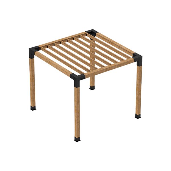 Hovedbilde PERGOLA TERMOFURU BYGGESETT 2,4m X 2,4m X 2,4m