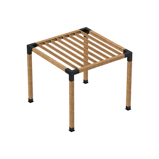 Hovedbilde PERGOLA TERMOFURU BYGGESETT 2,4m X 2,4m X 2,4m