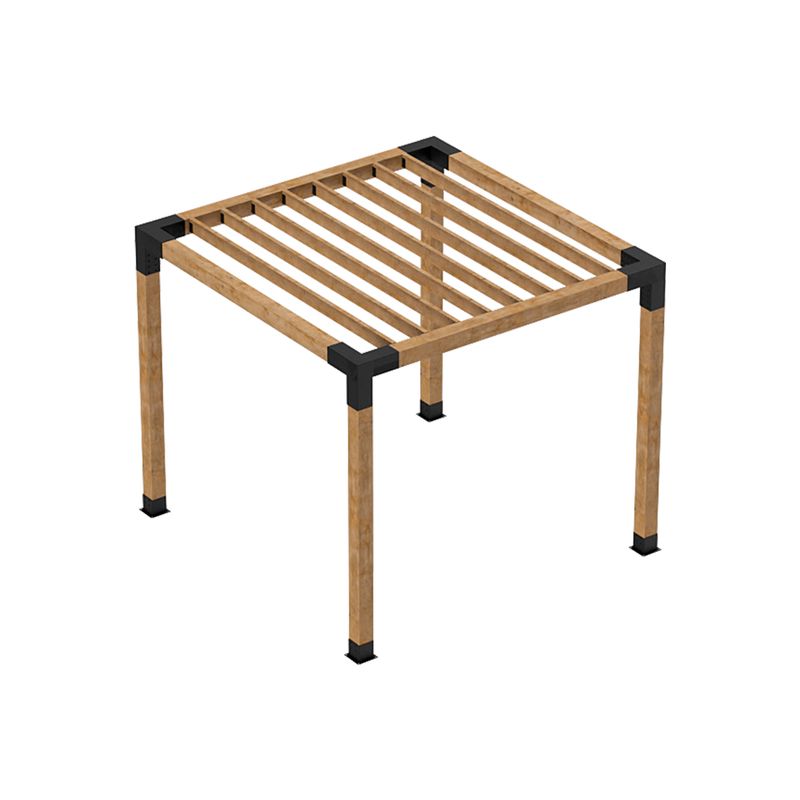 PERGOLA TERMOFURU BYGGESETT 2,4m X 2,4m X 2,4m